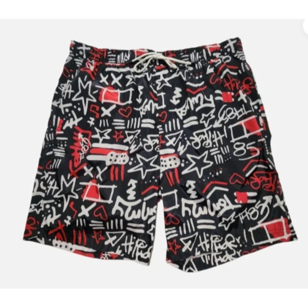Tommy Hilfiger Men's Swim Trunks Lined Drawstring Pockets Size XXL